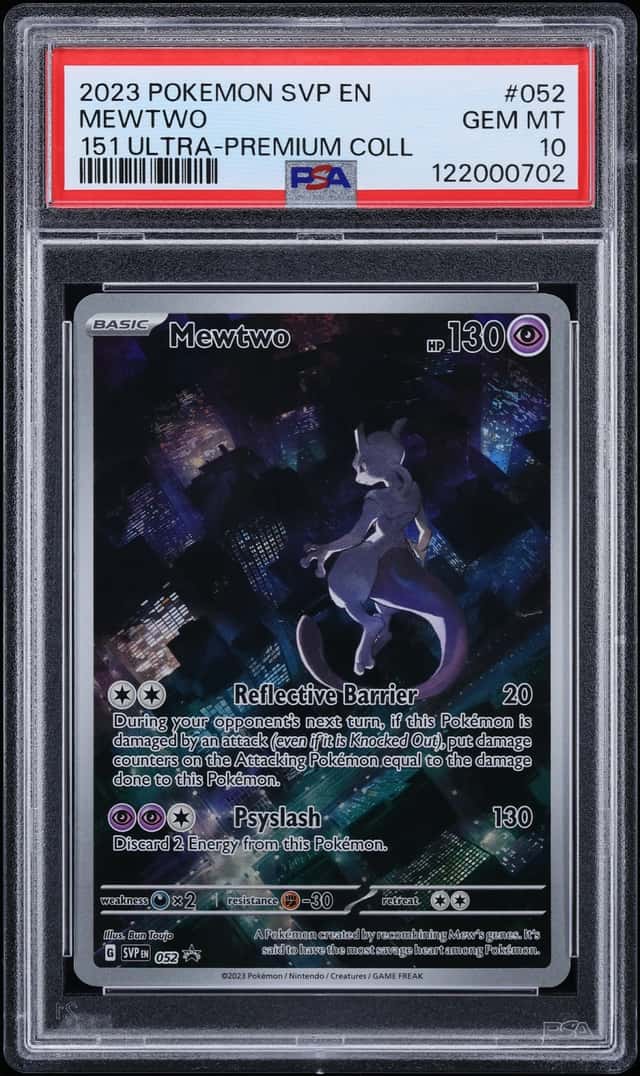 2023 Pokemon Scarlet & Violet Promo 151 Ultra Premium Collection Alt Art Mewtwo #52 PSA 10 GEM