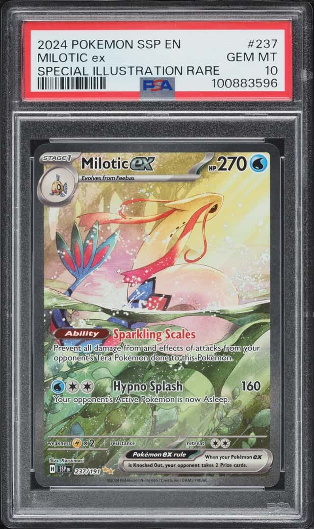 2024 Pokemon Scarlet & Violet Surging Sparks SIR Milotic Ex #237 PSA 10 GEM MINT