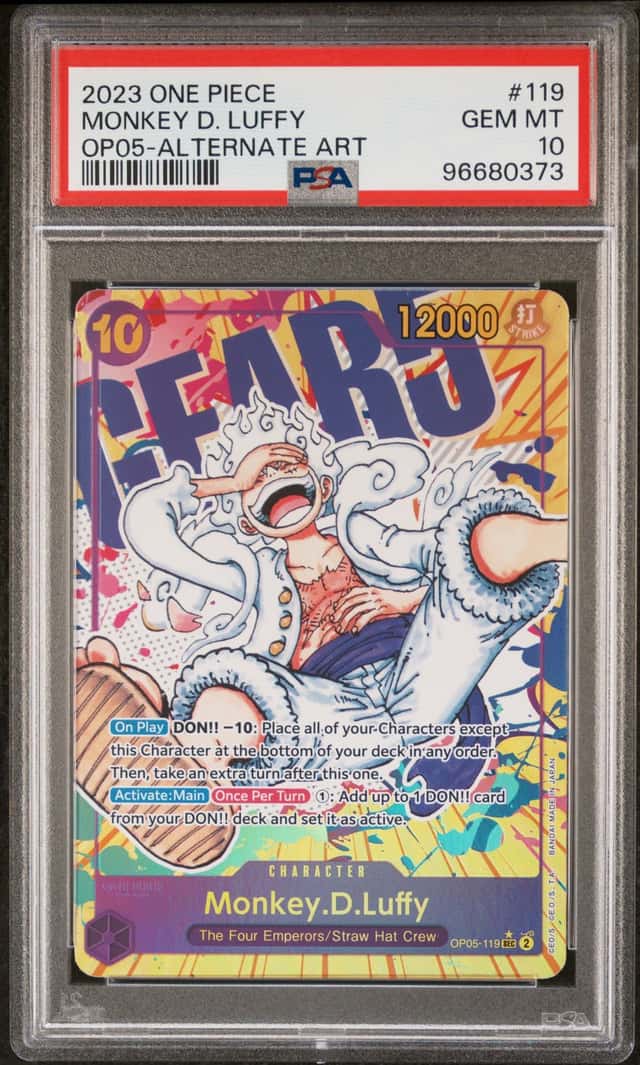 2023 One Piece Awakening of the New Era Alternate Art Monkey D. Luffy #OP05-119