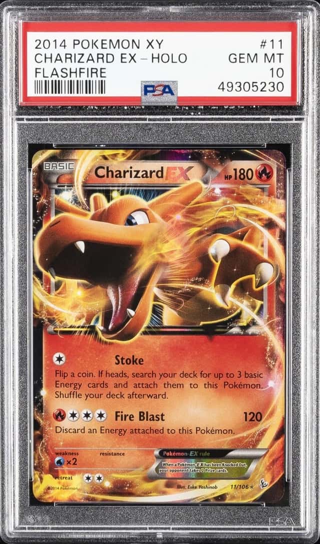 2014 POKEMON XY FLASHFIRE #11 CHARIZARD EX PSA 10