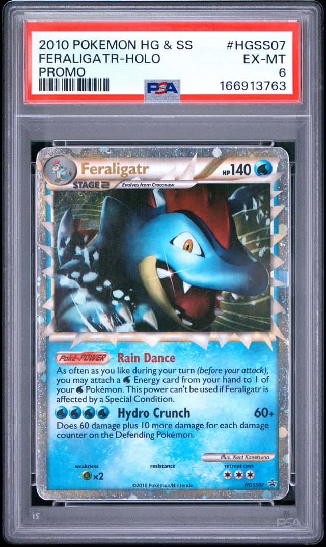 2010 POKEMON HEARTGOLD & SOULSILVER PROMO #HGSS07 FERALIGATR-HOLO PSA 6