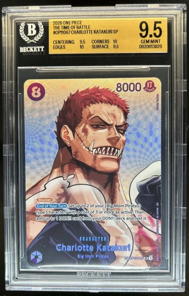 2026 One Piece The Time of Battle Charlotte Katakuri Special #OP11-067 BGS 9.5