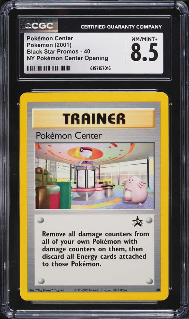2001 Pokemon Black Star Promo NY Center Opening Pokemon Center #40 CGC 8.5 NM-MT+