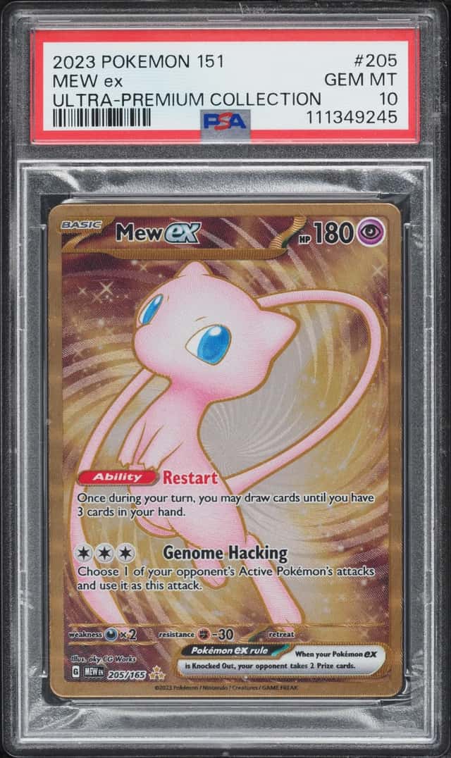 2023 Pokemon Scarlet & Violet 151 Ultra Premium Gold Rare Mew Ex #205 PSA 10 GEM MINT