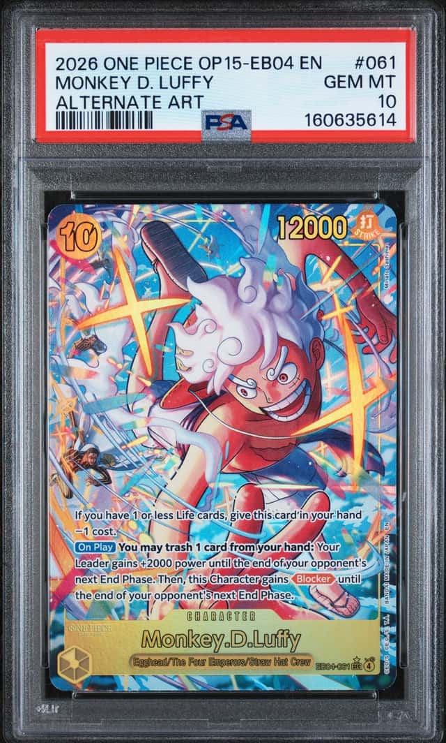 Monkey.D.Luffy (Alternate Art) EB04-061 Adventure on Kami's Island PSA 10