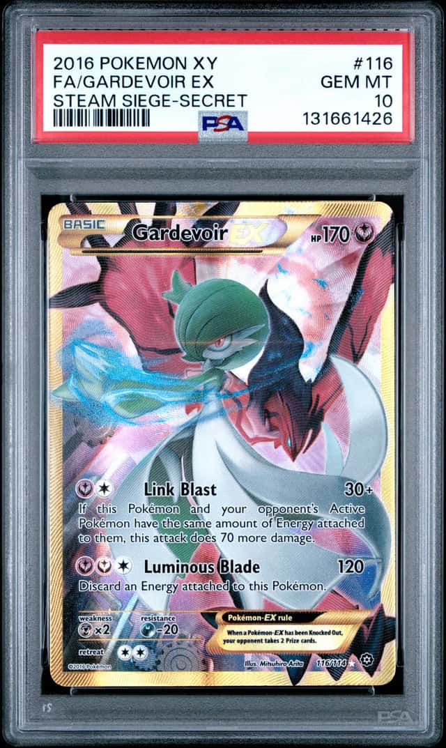 2016 Pokemon XY Steam Giege Secret #166 FA Gardevoir EX PSA 10 GEM MINT