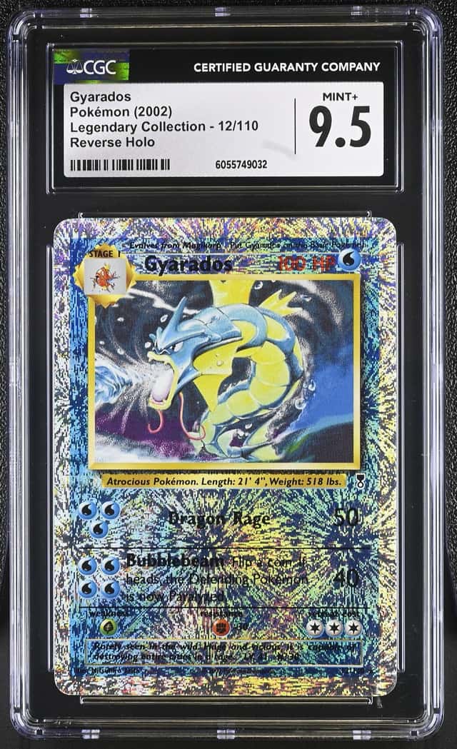 Pokemon CGC 9.5 Gyarados Reverse Holo 2002 12/110 Legendary Collection English