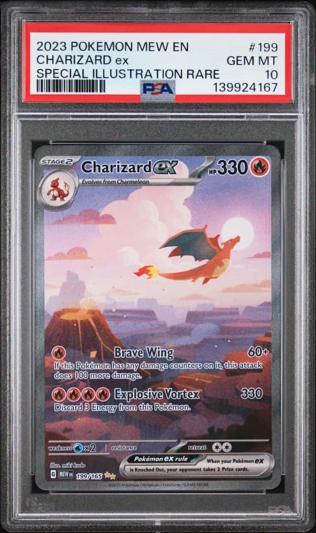 Pokemon Charizard ex 151 199/165 Special Illustration Rare PSA 10 Gem Mint