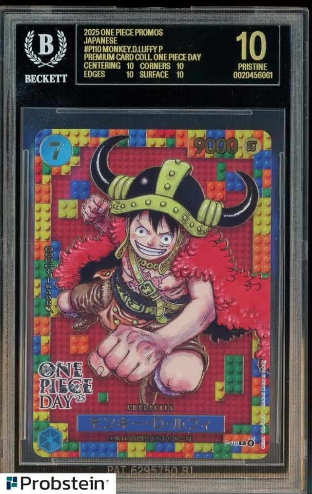 2025 One Piece Promos JPN P110 Monkey D. Luffy Premium Card BGS 10 BLACK LABEL