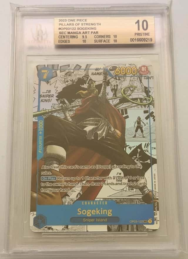 One Piece Card Game Sogeking Manga OP03-122 BGS10