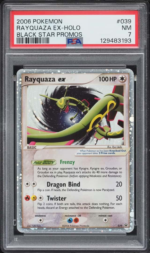 2006 Pokemon Black Star Promo Holo Rayquaza EX #39 PSA 7 NRMT