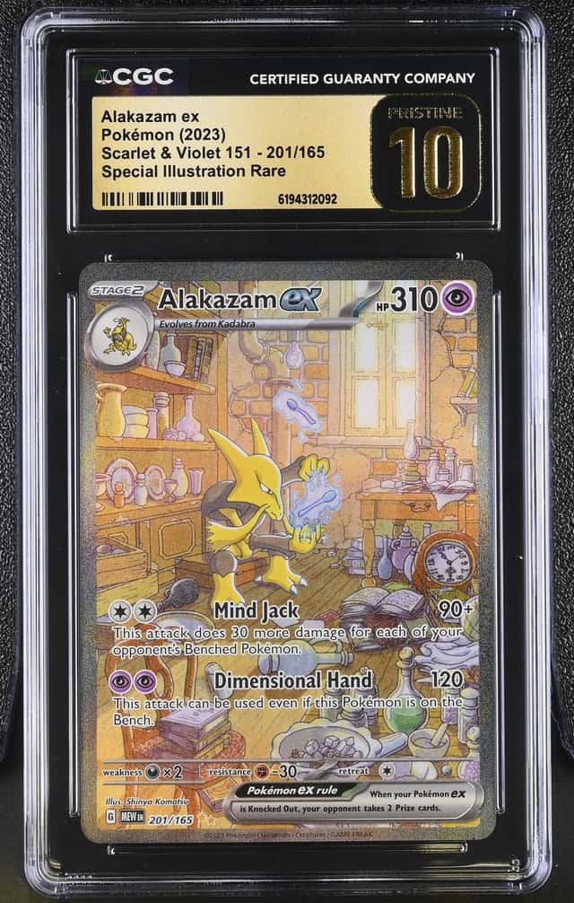 2023 Pokemon Scarlet & Violet 151 SIR Alakazam ex #201 CGC 10 PRISTINE