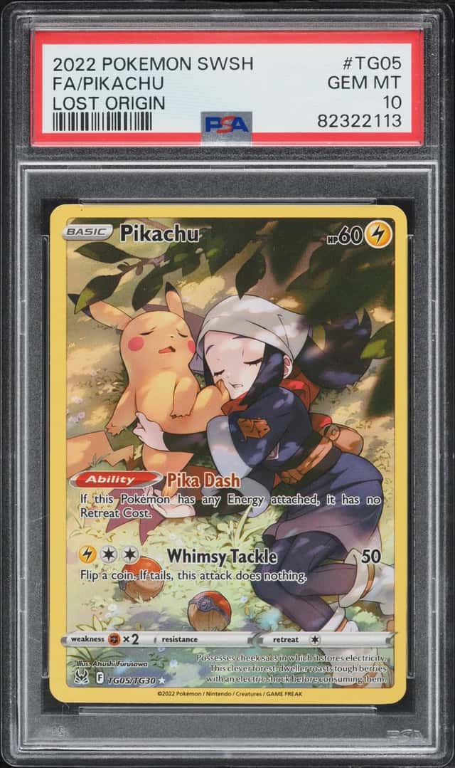2022 Pokemon Sword & Shield Lost Origin Trainer Gallery CHR Pikachu #TG05 PSA 10 GEM MINT