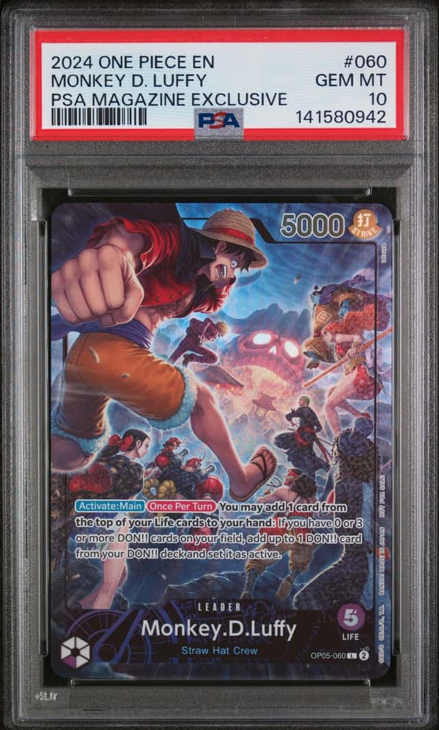 2024 One Piece EN PSA Magazine Exclusive #060 Monkey.D.Luffy PSA 10