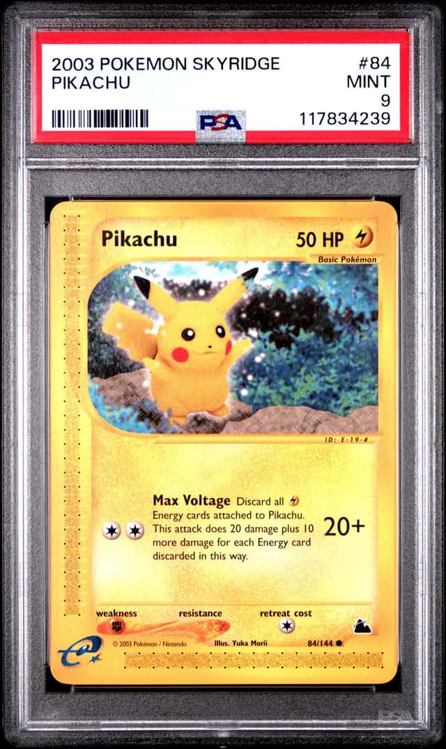 2003 Pokemon Skyridge Pikachu #84 PSA 9