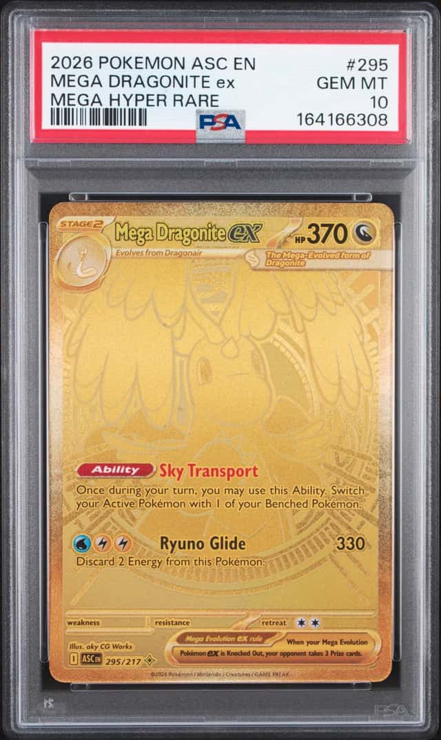 2026 Pokemon Ascended Heroes Mega Dragonite ex Hyper Rare #295/217 PSA 10