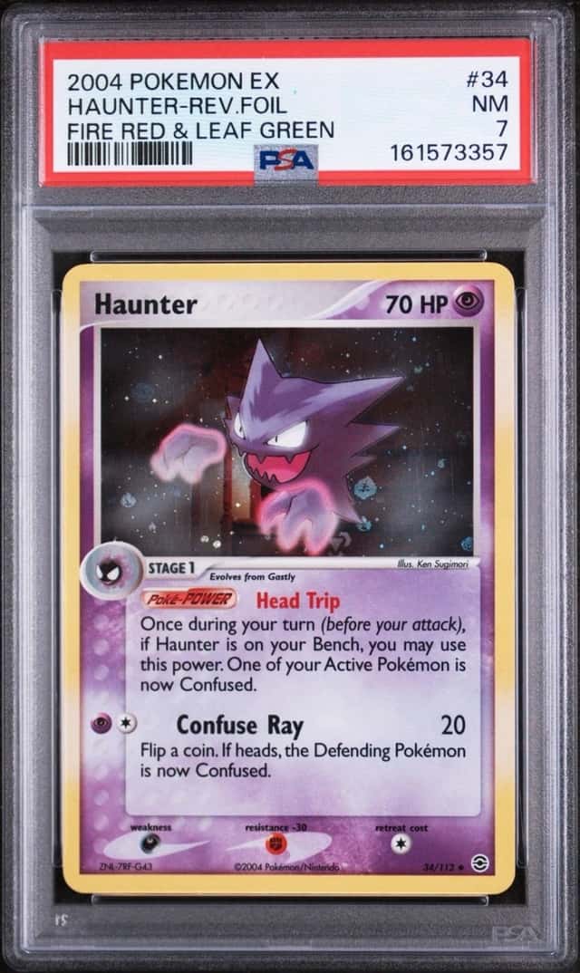 Pokémon Haunter EX FireRed & LeafGreen Reverse Holo #34/112 English 2004 PSA 7