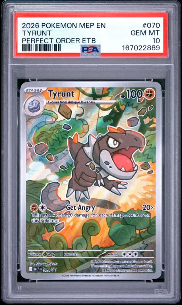2026 POKEMON MEP EN-ME BLACK STAR PROMO #070 TYRUNT PSA 10