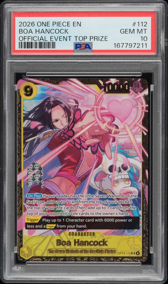 2026 One Piece EN Official Event Top 64 Prize #112 Boa Hancock PSA 10 GEM MINT