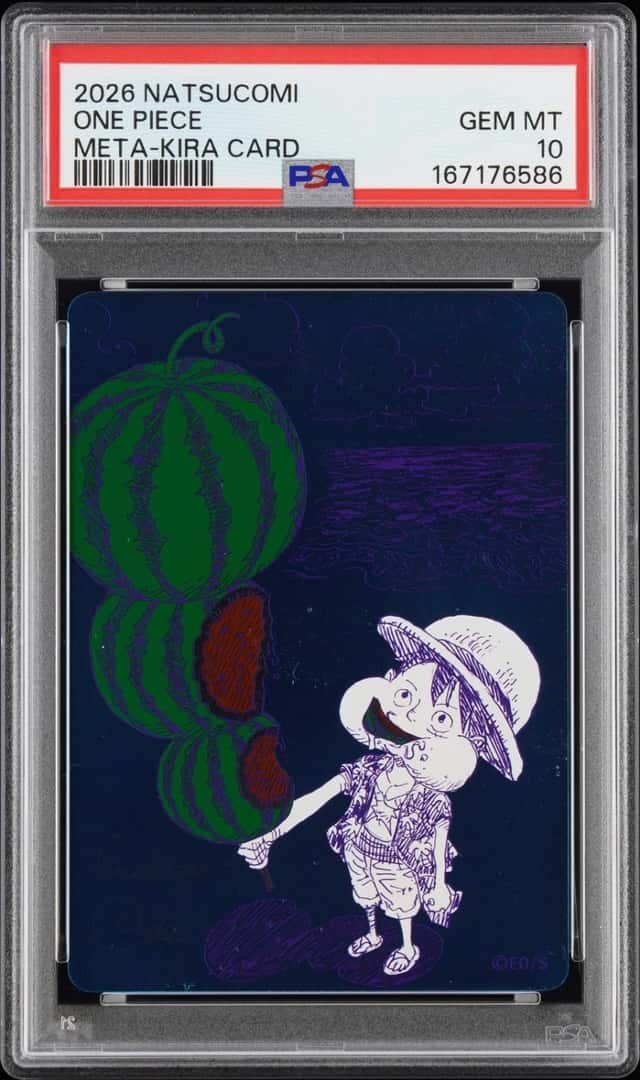 2026 SHUEISHA SUMMER COMICS FAIR NATSUCOMI 2026 META-KIRA CARDS ONE PIECE PSA 10
