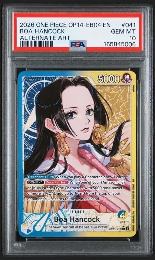 Boa Hancock - OP14-041 (Alternate Art) OP14-041 The Azure Sea's Seven Foil PSA