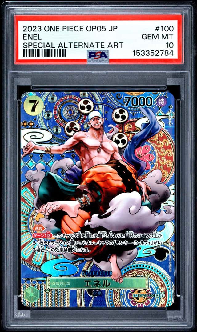 2023 ONE PIECE JAPANESE AWAKENING OF THE NEW ERA SPECIAL AA #100 ENEL PSA 10