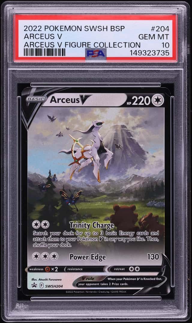 2022 Pokemon Sword & Shield Promo Figure Collection Arceus V #SWSH204 PSA 10 GEM MINT