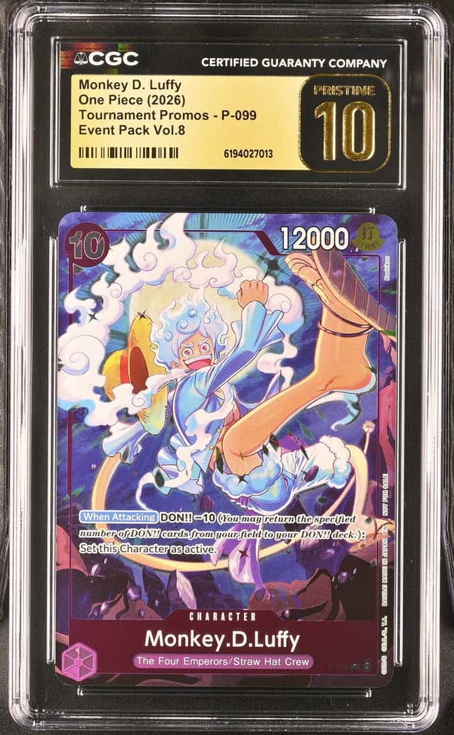 2026 One Piece Tournament Promo Event Pack Volume 8 Monkey D. Luffy #P-099 CGC 10 PRISTINE