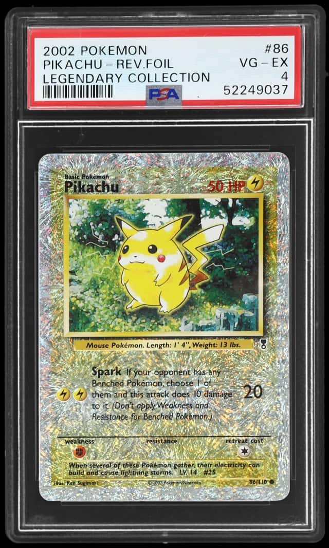 2002 Pokemon Legendary Collection Reverse Holo Pikachu #86