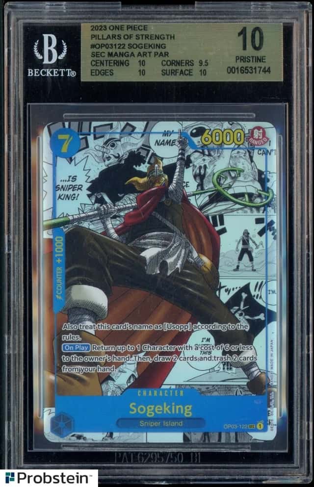 2023 One Piece Pillars of Strength #OP03122 Sogeking Manga BGS 10 PRISTINE