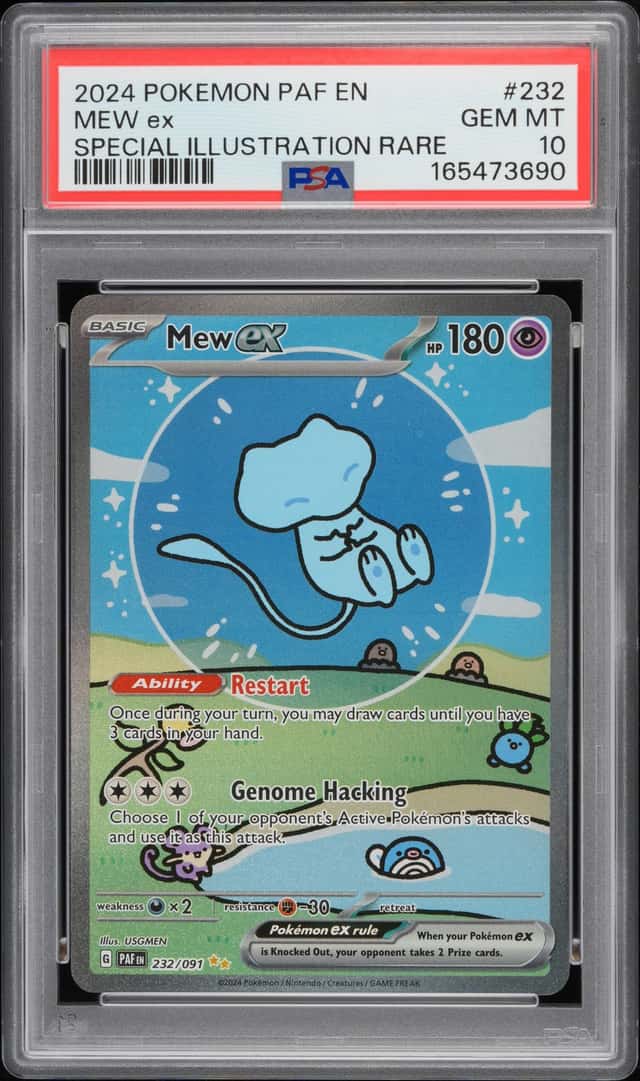 2024 Pokemon Paf En #232 Mew Ex Special Illustration Rare PSA 10 GEM MINT