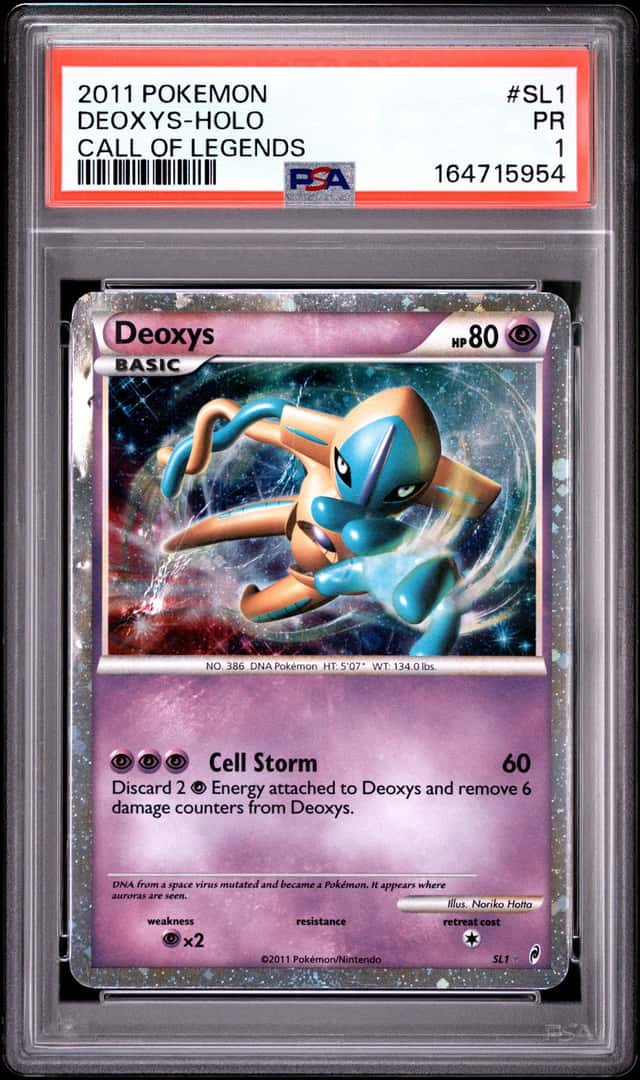 2011 POKEMON CALL OF LEGENDS #SL1 DEOXYS-HOLO PSA 1