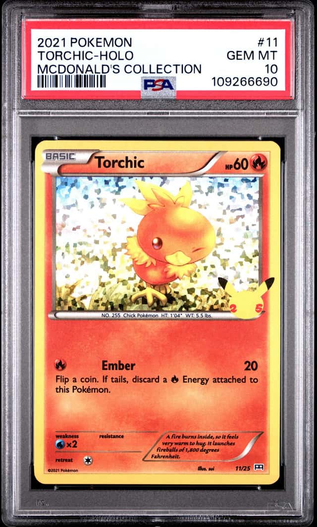 Pokemon Torchic Holo Mcdonald's Coll. 11 PSA 10 Gem Mint