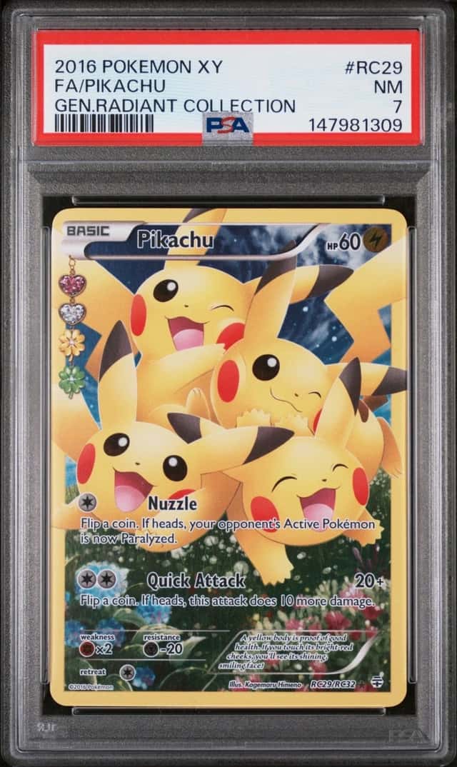 Pokemon Pikachu XY Generations Radiant Coll. RC29/83 PSA 7