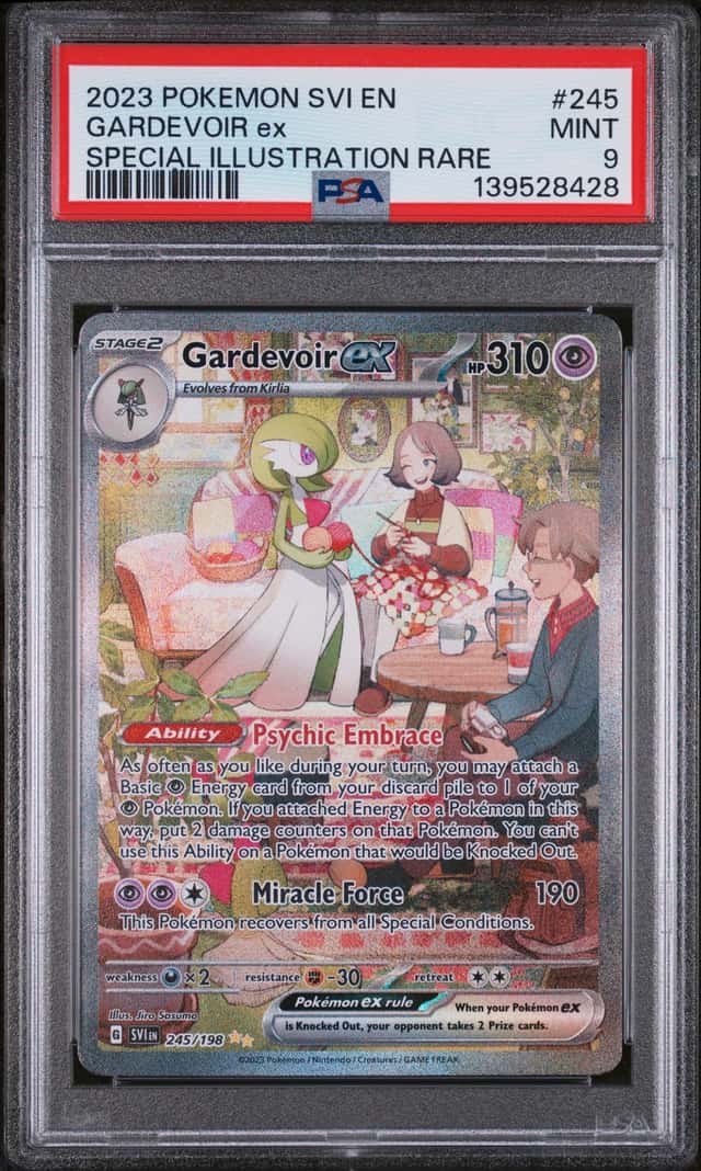 2023 POKEMON SCARLET & VIOLET #245 GARDEVOIR EX SPECIAL ILLUSTRATION RARE PSA 9