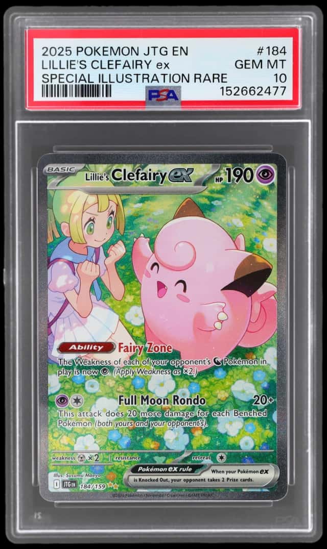2025 Pokemon Scarlet and Violet Journey Together Special Illustration Rare Lillie's Clefairy Ex #184
