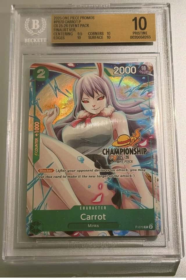 One Piece Card Game Carrot P-070 Finalist Ver. BGS10