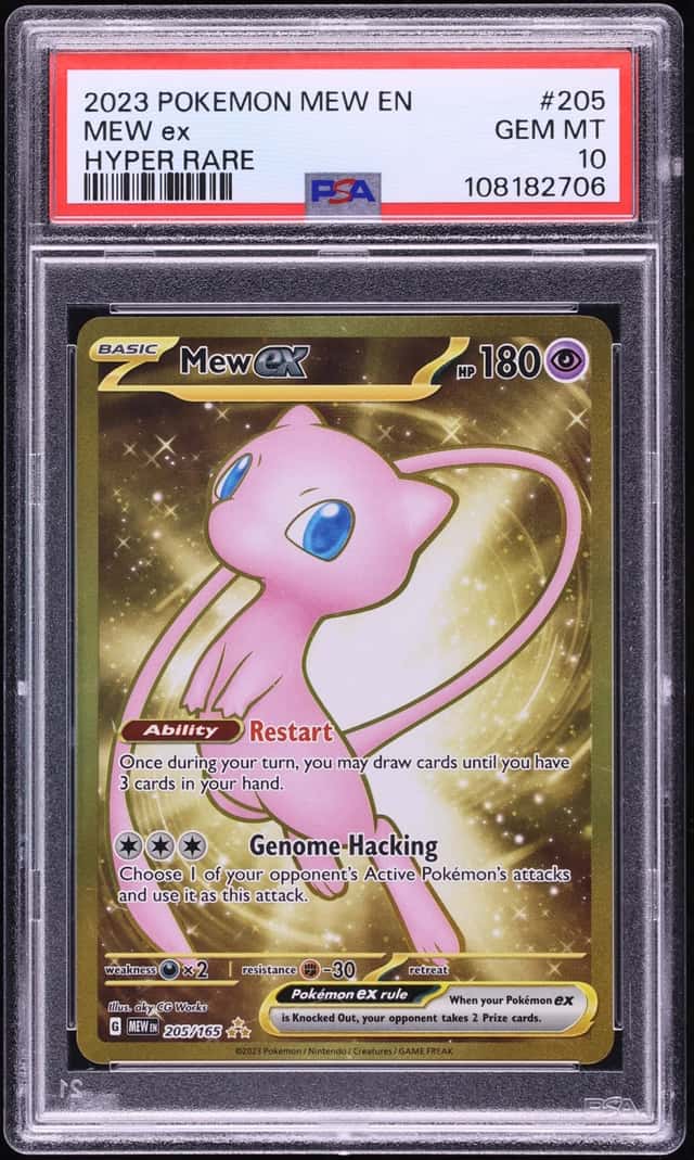 2023 Pokemon Scarlet & Violet 151 Gold Rare Mew ex #205 PSA 10 GEM MINT