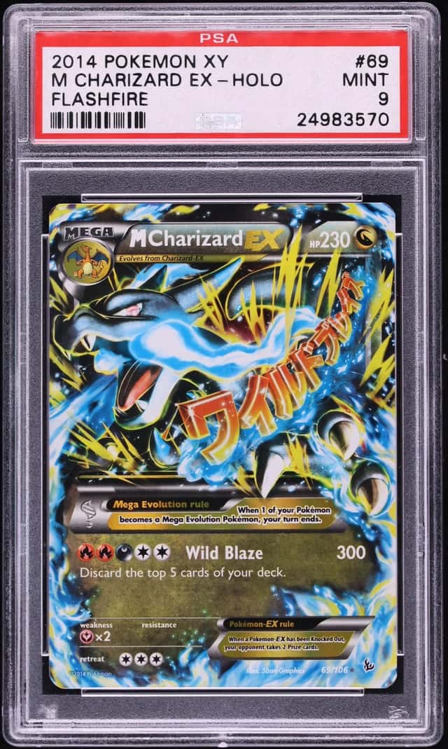 2014 Pokemon XY Flashfire Holo Mega Charizard EX #69 PSA 9 MINT