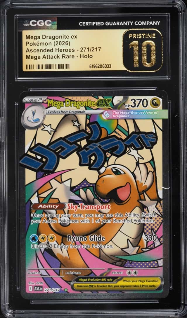 2026 Pokemon Mega Evolution Ascended Heroes MA Mega Dragonite EX #271 CGC 10 PRISTINE