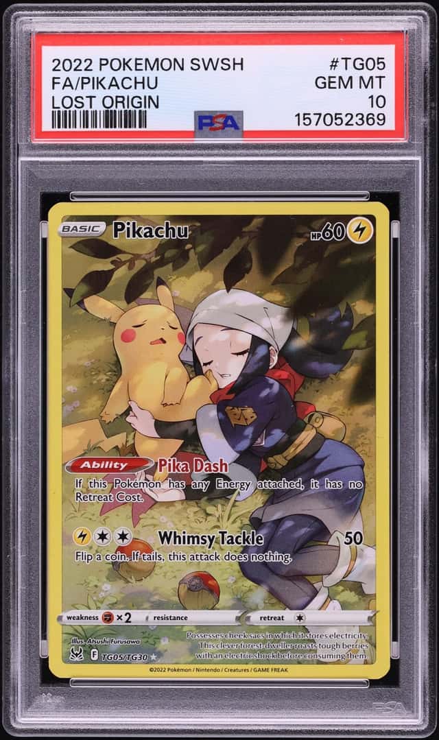 2022 Pokemon Sword & Shield Lost Origin Trainer Gallery CHR Pikachu #TG05 PSA 10 GEM MINT