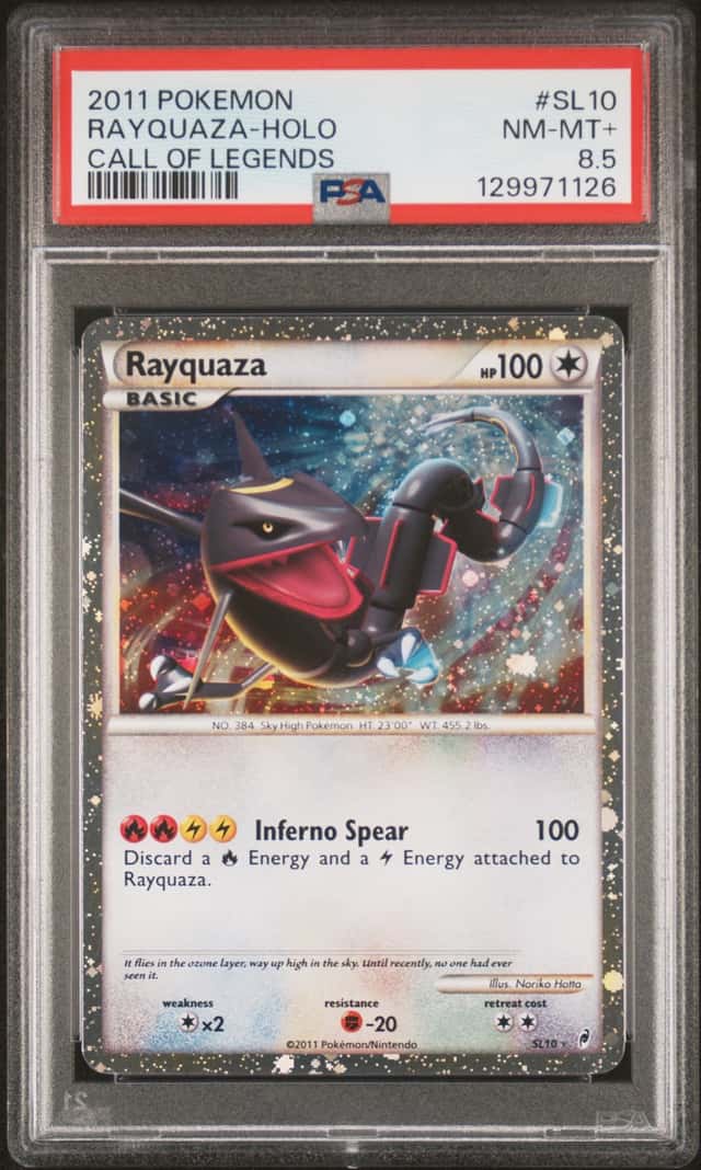 2011 Pokemon Call Of Legends Holo Rayquaza #SL10 PSA 8.5 NM-MT+
