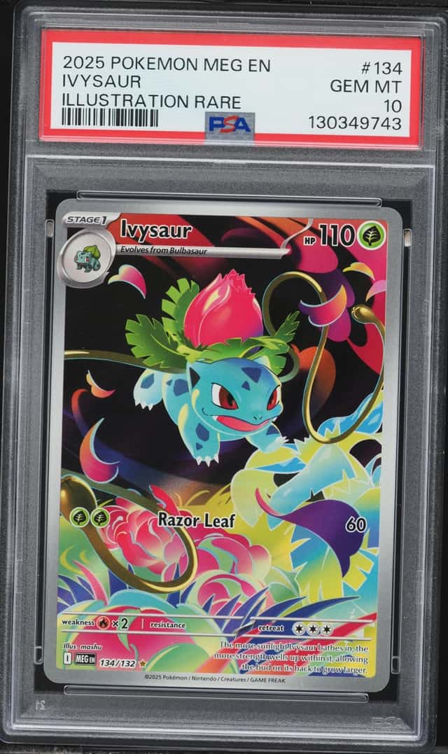 2025 Pokemon Mega Evolution IR Ivysaur #134 PSA 10 GEM MINT