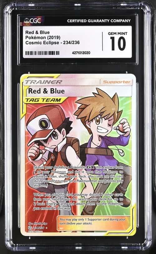  Pokémon Red & Blue 2019 Cosmic Eclipse #234/236 Ultra Rare Holo CGC 10
