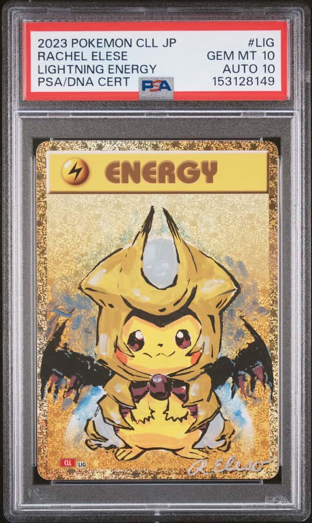 Nintendo Lightning Energy #LIG PSA 10 Auto Rachel Elease JP Foil Promo 2023