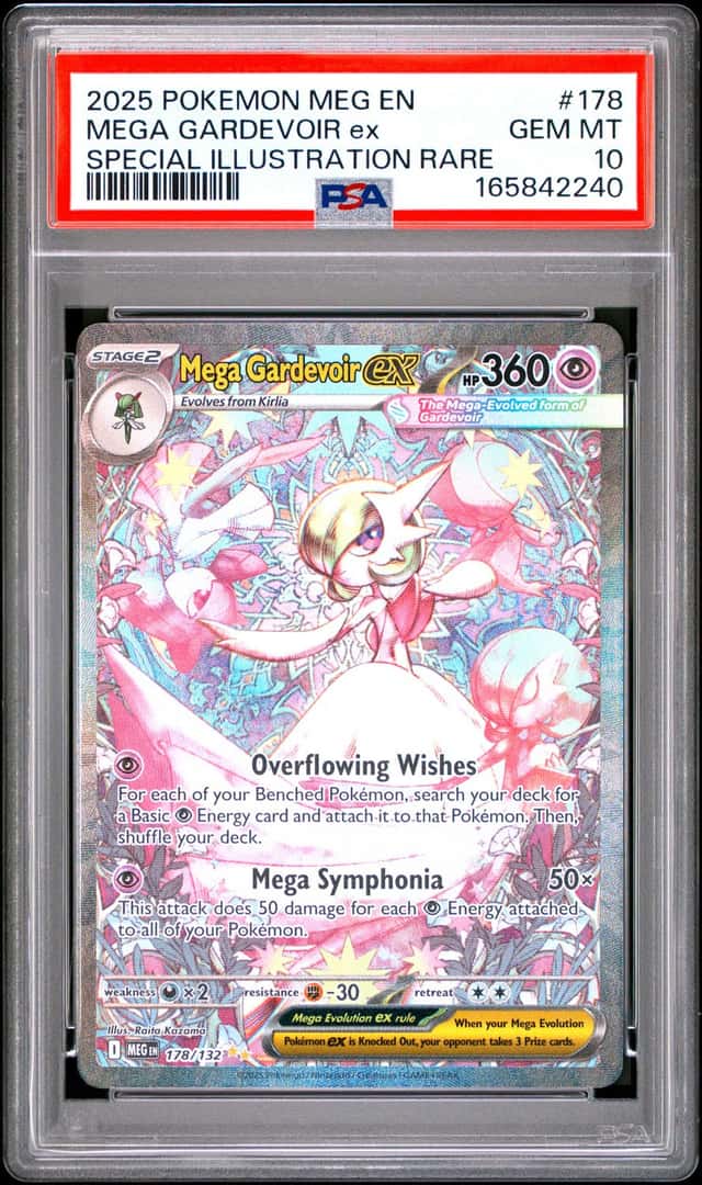 2025 POKEMON MEGA EVOLUTION SPECIAL ILLUSTRATION RARE MEGA GARDEVOIR EX PSA 10