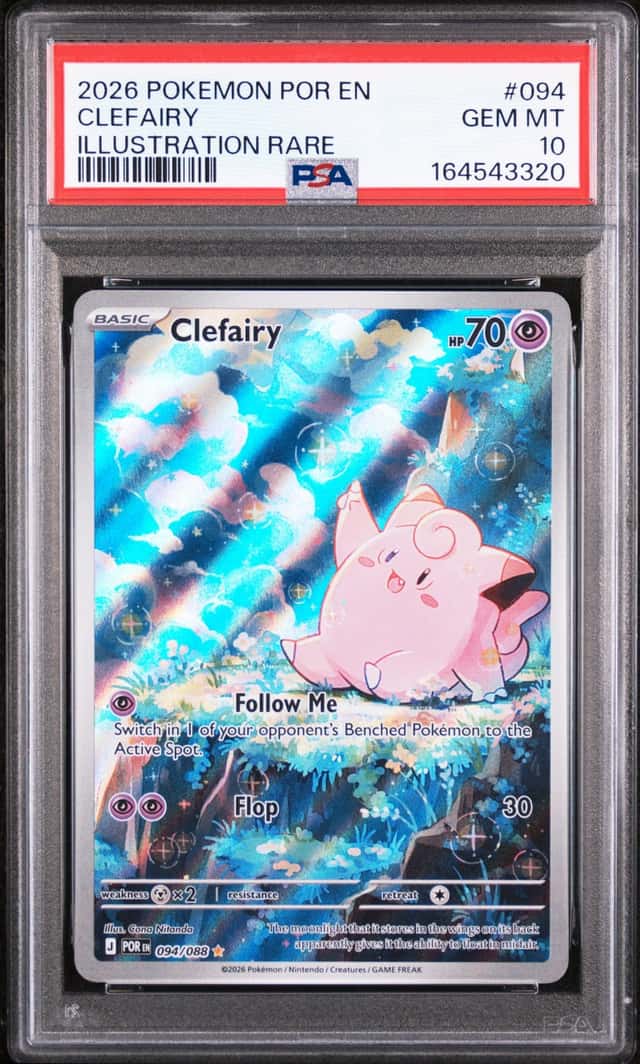 Pokémon TCG Clefairy 094/088 PSA 10 Illustration Rare Perfect Order English