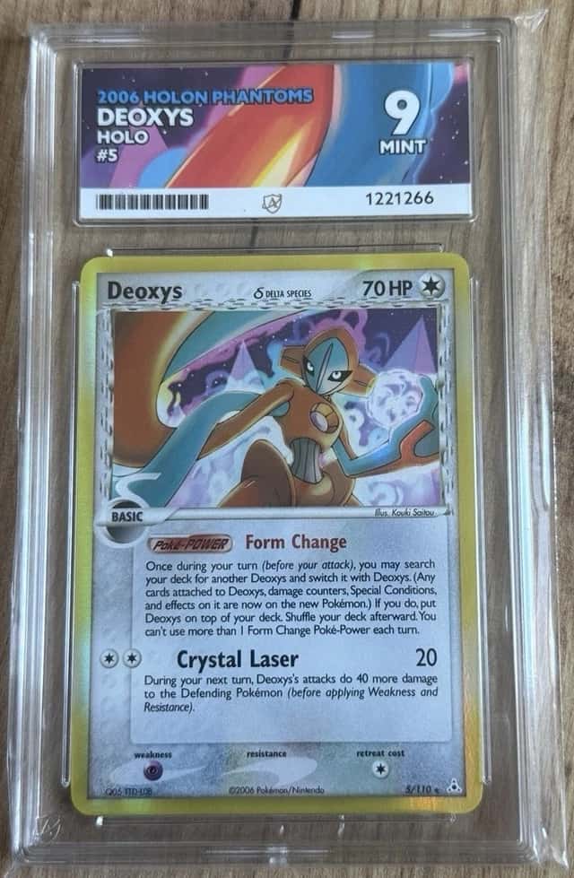 Pokemon Deoxys Holon Phantoms 5/110 Holo Card 2006 Ace 9 Mint Delta Species