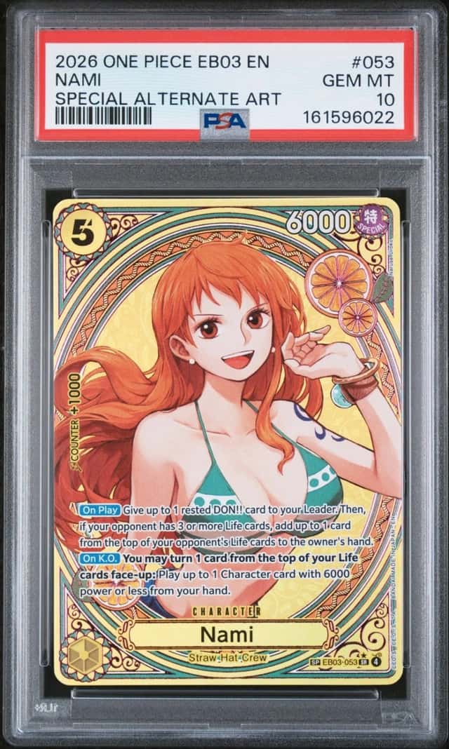 One Piece Nami One Piece Heroines Edition Eb03-053 Special Alternate Art PSA 10