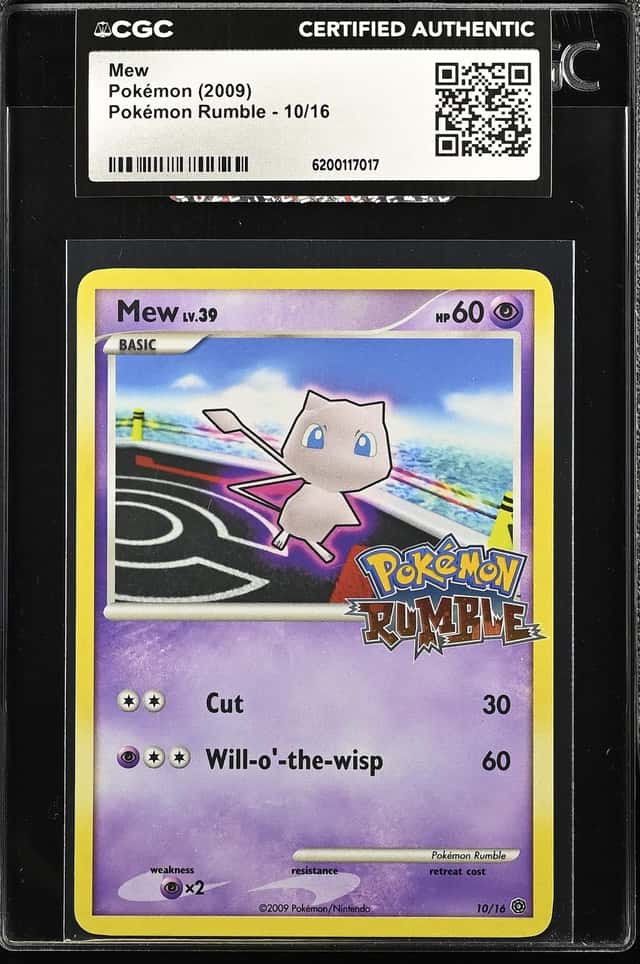 2009 Pokemon Platinum Rumble Mew #10 CGC AUTH
